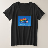 'Pride' Ladys' Plus-Size-T - Shirt (Design vorne)