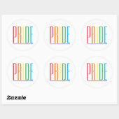 PRIDE Large Round Stickers (Blatt)