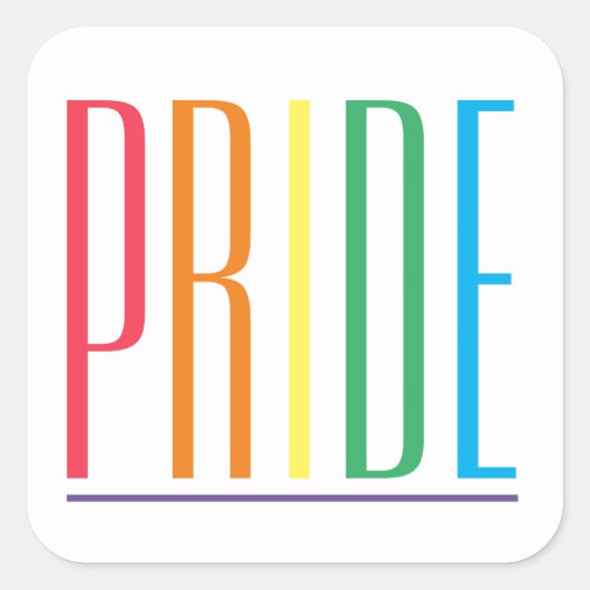 PRIDE Large Square Stickers (Vorderseite)