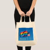 "Pride" Leinwand Lebensmittelgeschäft Tote Beutel Tragetasche (Vorderseite (Produkt))