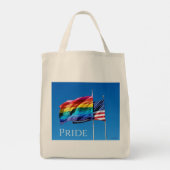 "Pride" Leinwand Lebensmittelgeschäft Tote Beutel Tragetasche (Rückseite)