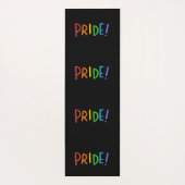 PRIDE LGBT Colors Typografie Yogamatte (Rückseite)
