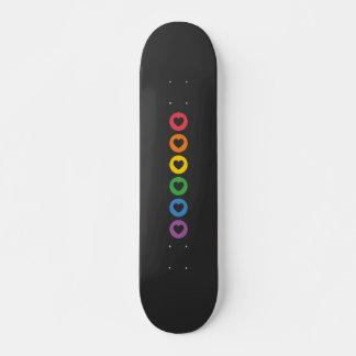 Pride LGBT | Farbige Regenbogenkonstruktion Skateboard