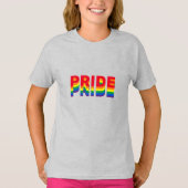 Pride lgbt lgbtq que Gay Regenbogenfarben grau T-Shirt (Vorderseite)