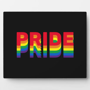 Pride lgbt lgbtq queer gay rainbow colors black fotoplatte