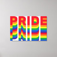 Pride lgbt lgbtq Regenbogen Stretched Canvas Print