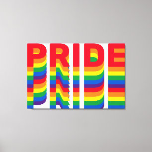 Pride lgbt lgbtq Regenbogen Stretched Canvas Print Leinwanddruck