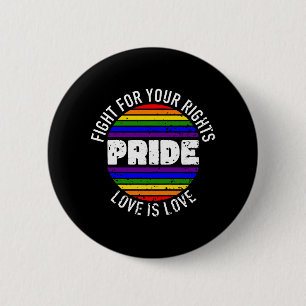 Pride LGBT Liebe gewinnt, wir sind que und stolz C Button