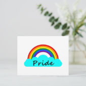 Pride - LGBT Rainbow Postkarte (Stehend Vorderseite)