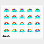 Pride - LGBT Rainbow Quadratischer Aufkleber (Blatt)