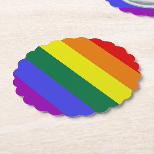 Pride LGBT Rainbow Untersetzer (angewinkelt)