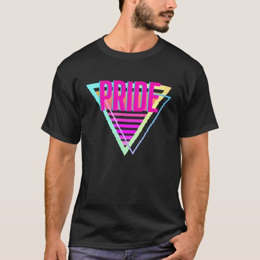 Pride Lgbtq Gay Ally Support Liebe Retro T-Shirt (Vorderseite)