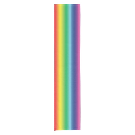 Pride lgbtq lgbt Regenbogenfarben Kurzer Tischläufer (Vorderseite)