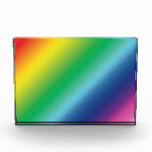 Pride lgbtq Lgbt Regenbogenfarben Muster Fotoblock (Vorderseite)