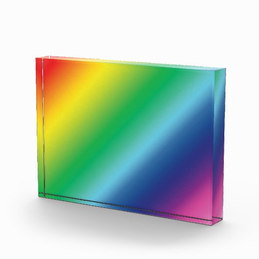 Pride lgbtq Lgbt Regenbogenfarben Muster Fotoblock (Rechts)
