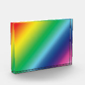 Pride lgbtq Lgbt Regenbogenfarben Muster Fotoblock (Links)
