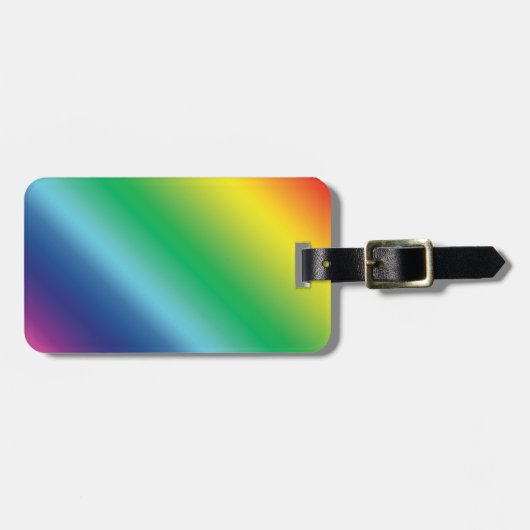 Pride lgbtq Lgbt Regenbogenfarben Muster Gepäckanhänger (Vorderseite horizontal)