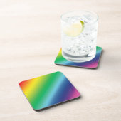 Pride lgbtq Lgbt Regenbogenfarben Muster Getränkeuntersetzer (Rechte Seite)