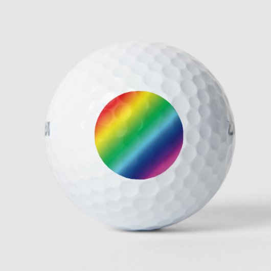 Pride lgbtq Lgbt Regenbogenfarben Muster Golfball (Vorderseite)
