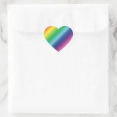Pride lgbtq Lgbt Regenbogenfarben Muster Herz-Aufkleber (Tasche)