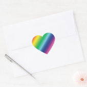 Pride lgbtq Lgbt Regenbogenfarben Muster Herz-Aufkleber (Umschlag)