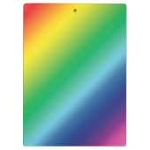 Pride lgbtq Lgbt Regenbogenfarben Muster Klemmbrett (Rückseite)