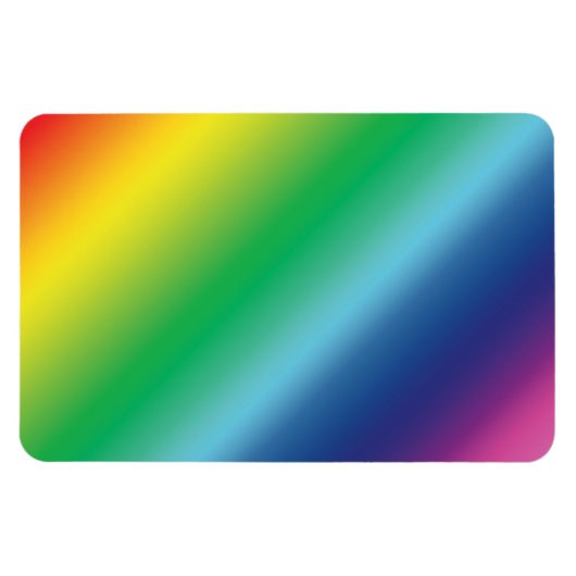 Pride lgbtq Lgbt Regenbogenfarben Muster Magnet (Horizontal)