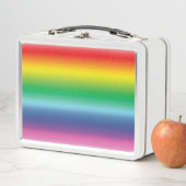 Pride lgbtq lgbt Regenbogenfarben Muster Metall Brotdose (Beispiel)
