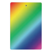 Pride lgbtq Lgbt Regenbogenfarben Muster Mini Klemmbrett (Rückseite)