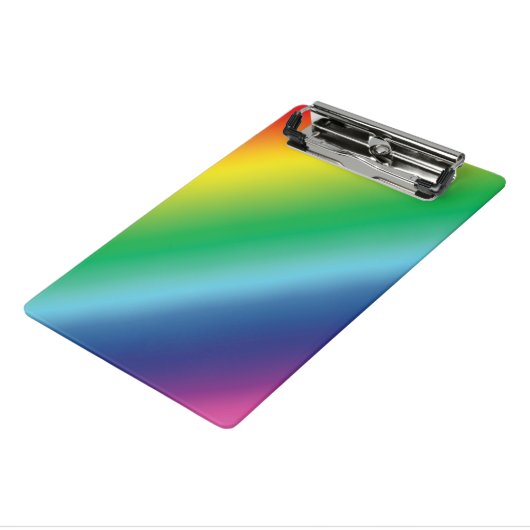 Pride lgbtq Lgbt Regenbogenfarben Muster Mini Klemmbrett (Gewinkelt3)