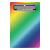 Pride lgbtq Lgbt Regenbogenfarben Muster Mini Klemmbrett (Vorderseite)