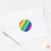 Pride lgbtq Lgbt Regenbogenfarben Muster Runder Aufkleber (Umschlag)