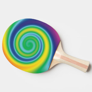 Pride lgbtq lgbt Regenbogenfarben wirbeln cool kra Tischtennis Schläger