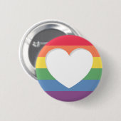 Pride LGBTQ Liebe ist Liebe Button Button (Vorne & Hinten)