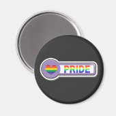 Pride LGBTQ+ Magnet (Vorderseite/Rückseite)