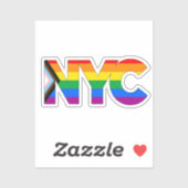 Pride LGBTQ Progress Pride in New York Aufkleber (Blatt)
