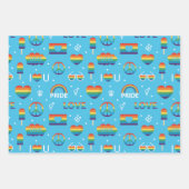 Pride LGBTQ Wrapping Paper Set Geschenkpapier Set (Vorderseite 2)