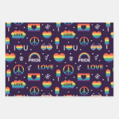 Pride LGBTQ Wrapping Paper Set Geschenkpapier Set (Vorderseite)
