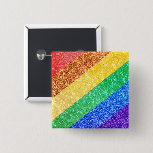 Pride LGBTQA+ Regenbogen Button (Vorne & Hinten)