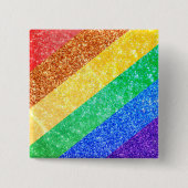 Pride LGBTQA+ Regenbogen Button (Vorderseite)