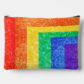 Pride LGBTQA+ Regenbogen Zubehörtasche (Vorderseite)