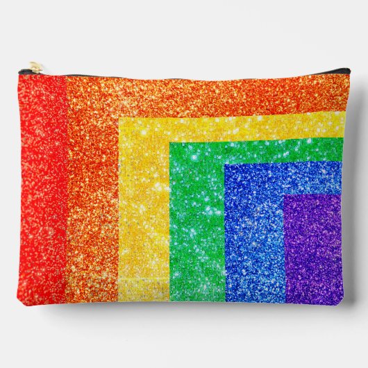 Pride LGBTQA+ Regenbogen Zubehörtasche (Vorderseite)
