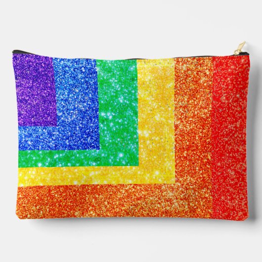 Pride LGBTQA+ Regenbogen Zubehörtasche (Rückseite)