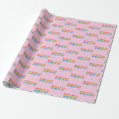 PRIDE LGBTQIA Rainbow Colors Cool Geschenkpapier (Ungerollt)