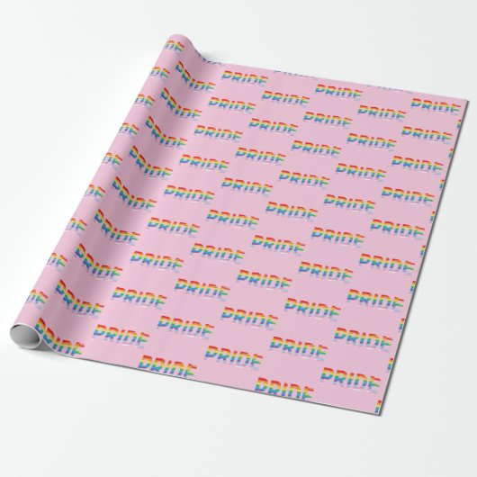 PRIDE LGBTQIA Rainbow Colors Cool Geschenkpapier (Ungerollt)
