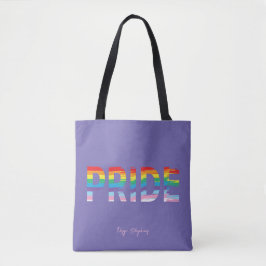 PRIDE LGBTQIA-Regenbogenflagge, Lila Totbeutel Tasche