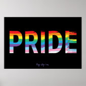 PRIDE LGBTQIA Regenbogenflagge, Monat Cool Poster (Vorne)