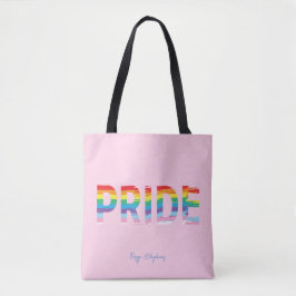 PRIDE LGBTQIA Regenbogenflagge, Pink Tote Beutel Tasche