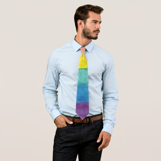 Pride LGTBI colors rainbow Krawatte (Beispiel)
