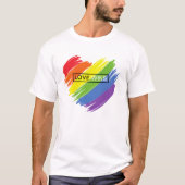 PRIDE LIEBE LGBTQ+ TSHIRT-COTTON TSHIRT (Vorderseite)